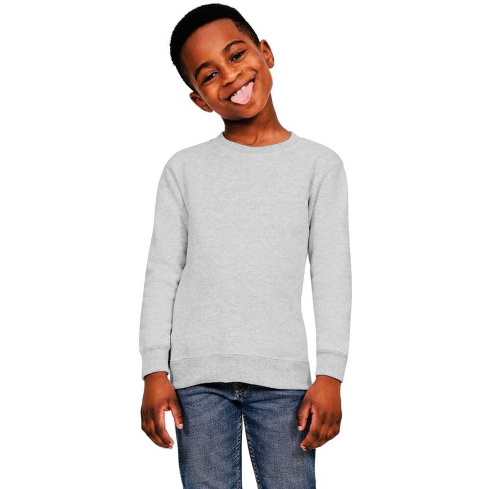 Casual Classics Childrens/Kids Blended Ringspun Cotton Sweatshirt / Sports Gray